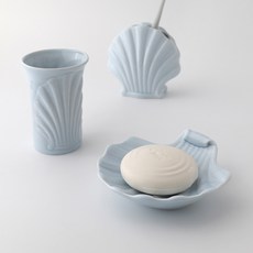 海洋浴室用品3件組, 1套, 淺藍色