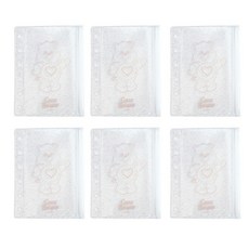LUCALAB Care Bear 迷你 6 孔日記本收納袋 6入, 16張