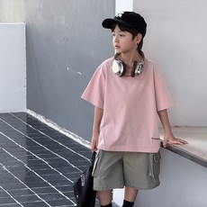Starbean 兒童寬鬆版刺繡短袖T恤