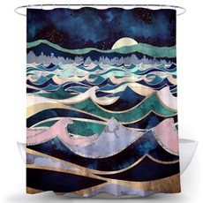 風景藝術 浴簾 TYPE8 150 x 180 cm, 1個