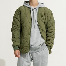 YT CLOSET 男女通用 羊羔毛 菱格紋 絎縫夾克