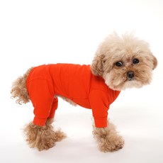 ANGEL MONSTERS 狗狗單層高領連身衣 OR009, 357 橘色, 1個