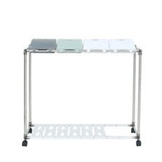 CleanArt Plus 4格回收架, 銀色（框架）、薄荷色、白色、灰色（入口）, 1個