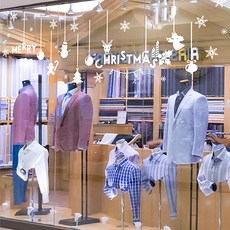 裝飾可愛圖案聖誕貼紙, 白色