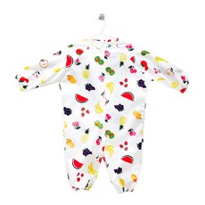 BANY KIDS 兒童全身美術畫畫衣 水果款 XS號, 水果款 白色