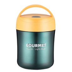 진공 스테인레스 보온 죽통 RD_168, 그린, 500ml, 1개