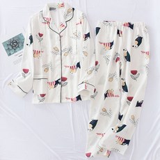 Ahope 小鳥圖案孕婦睡衣上下套裝