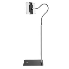 위드웍스 고급형 플로어 스탠드 거치대 태블릿용, 1개, 블랙