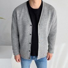 meosidda 男士雙層針織開襟衫