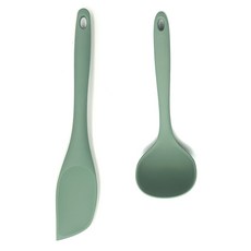 Jojadacom多功能炒菜鏟+湯勺 小, 深綠色