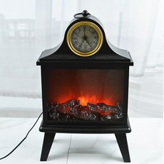 Home mine 壁爐篝火LED小夜燈, 黑色