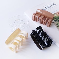 헤미쉬스타일 심플리 사각 집게핀 4종 세트