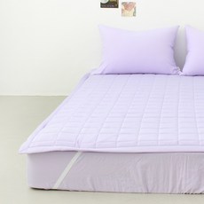 Lucidsleep Amelie水洗固定鬆緊帶薄墊, Pastel Lilac