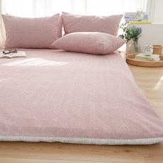 스코홈 잠보 논슬립 7cm 바닥 요 세트, 핑크, 1세트