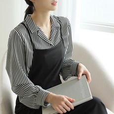 BBAEBBAE 雙領基本款條紋襯衫