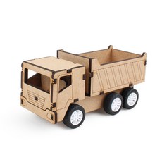 Youngmodeler 英工房 DIY卡車木質拼裝模型 TM-562, 單色