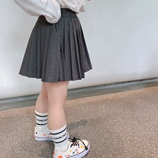 女童鬆緊帶百褶裙 CCW14GSK172