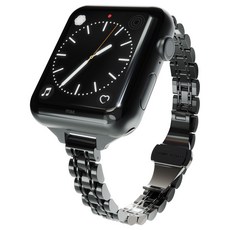 miak Apple Watch 纖薄五珠錶帶, 黑色