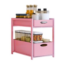 抽屜型調味料收納多功能整理箱 YT_RA1072, 粉色