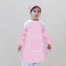 베베슈에뜨 유아용 방수 앞치마 + 두건 + 토시 세트