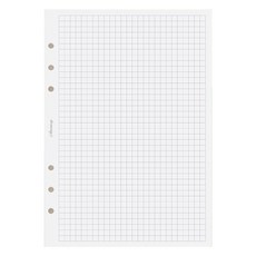 PAPERIDEAS 活頁替芯 方格 白瑤紙, 1個, 80張