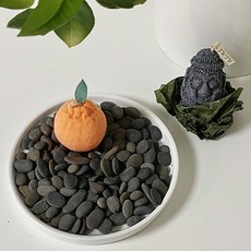 아르띠콜로 프리미엄 흑 자갈 돌, 500g, 1개