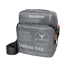 BLUEMOUNT 男女通用休閒日常防水斜背包 CPZ1-100YJ, 灰色