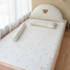 vivienda 嬰幼兒用 Icing Max 接觸涼感 Porpe 涼墊, 愛心熊米色, 1個