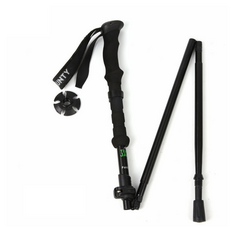 可折疊3節登山杖 YO CS-14, 黑色, 1個