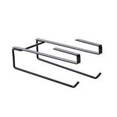 廚房壁掛式儲物架, 01黑色, 1個