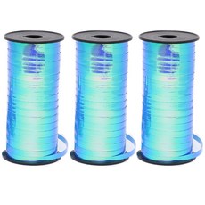 joyparty 捲邊緞帶 90m, 珍珠藍, 3個