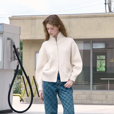 JUCY JUDY 女款雙向拉鍊針織開襟外套 JYKT720F