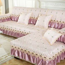 I Love Home 歐式風格蝴蝶沙發套, 粉紅色