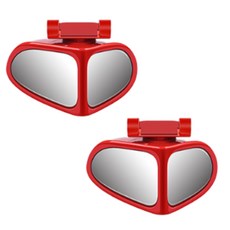 UNICOSY 汽車盲點左右輔助後視鏡 紅色, 全車系, 1套