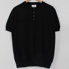 PLAYS 男款素色壓紋短袖T恤