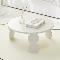 Indie Wood 和室沙發客廳折疊桌 600, 白色