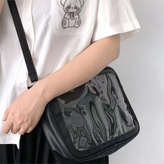 HARAROI PU透明窗戶斜背輔助包