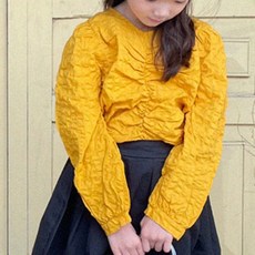 Neel 孩童褶襉長袖襯衫