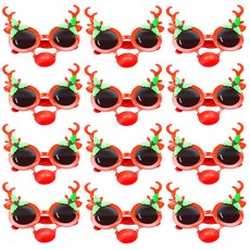 STUPID 魯道夫紅鼻子眼鏡, 紅色, 12個