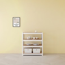 HOMEDANT HOUSE Speed Rack 升級版免螺絲鐵架, 白色, 4層