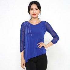 댄스도매몰 사선 보석 티셔츠 LDT25200