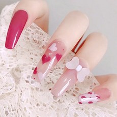 市集感性 水晶冰塊透明美甲片, 3個, 款式3