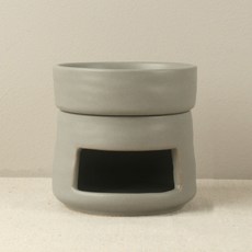Mondspot Objet 附蓋香氛精油蠟燭暖燈 暖爐 燈 RB20834, 灰色, 1個