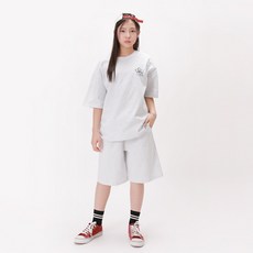 뉴틴즈 라운드넥 키치걸 5부 반바지 상하의 세트