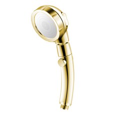 浴室用增壓蓮蓬頭, 1個, 金色