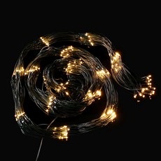 Dometopia 可連接綠線 LED 網燈 精靈燈泡 300顆 2 x 2 m + 電源插孔組, 1套, 暖色(燈泡)