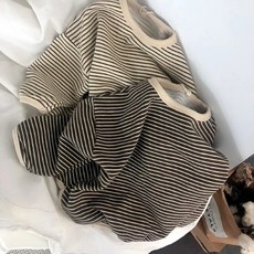 Uvely 兒童 Suran 基本款條紋圓領大學T恤 2件組