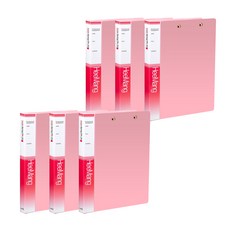 雙彈簧檔案夾OA A4, 粉色的, 6個