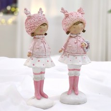Happy Village 聖誕可愛女孩2件組, 混合色, 19cm, 1套