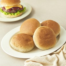 그래밀 알곡그대로눌러내린 통밀 버거번, 60g, 1개, 4개입